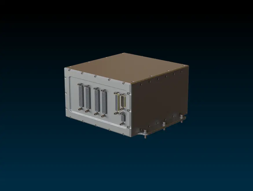 Odyssey-MOD-L3 OpenVPX module, front view.