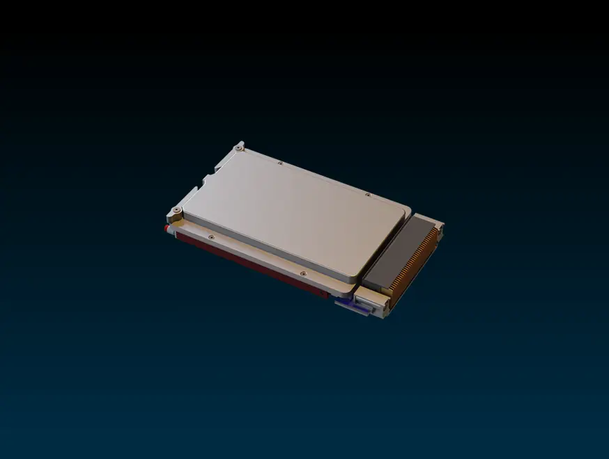 Card-lock retainers on an Odyssey-MOD-L3 module.