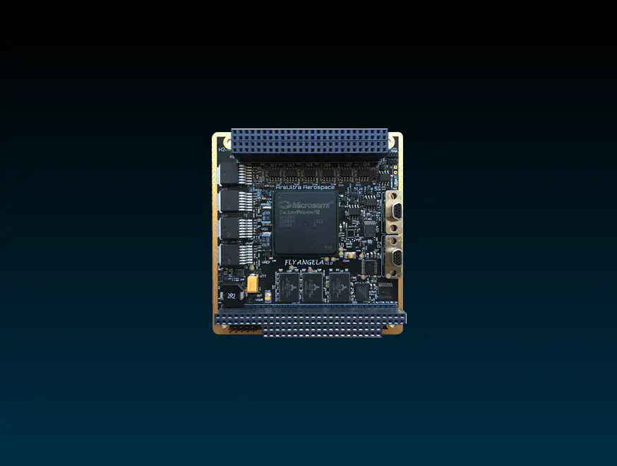 Power, timing and memory parts of the FlyAngela onboard computer.